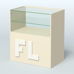 Прилавок "Фаберлинк" №4-800, Крем Вайс + Белый