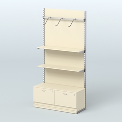 Система ЭЛЕГАНТ №4 с ДСП и тумбой T15 (1200 мм), Крем Вайс