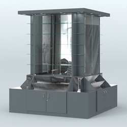 Павильон вокруг колонны серии Эталон №6, Темно-Серый