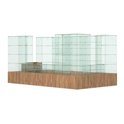 Павильон ИСТРА островной №11 (10, 48 кв.м), Дуб Канзас коричневый