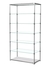 Пристенный торговый стеллаж ЛАЙТ с глубокими прозрачными полками №4 Ясень Анкор светлый - U31104
