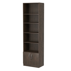 Стеллаж из ДСП с 4-мя полками 350x600 мм серии LEVEL-4 №6 (З/C - ДВП), Дуб Венге