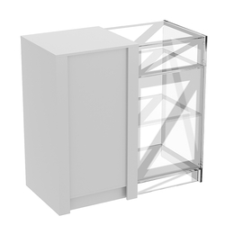 Прилавок из ДСП Модерн №1-КР-600 концевой, Серый