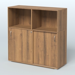 Шкаф-купе приставной/опорный, цвет дуб наварра, Орех