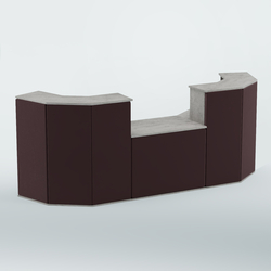 Ресепшен со столом БАРОН №7 (ровная поверхность), Бетон Чикаго + 17 Elephant