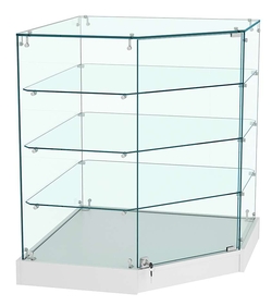 Прилавок Истра №106 угловой (закрытый), Серый