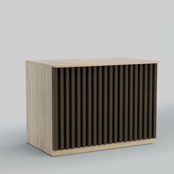 Ресепшен - стол широкий серии ВЕРТИКАЛЬ №8, Дуб Сонома + Дуб Венге