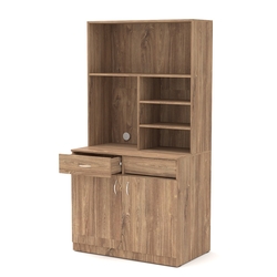 Офисная мини-кухня ВЕКТОР №6, Дуб Канзас коричневый