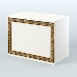 Стол-ресепшен широкий серии БАРОККО №1, Белый