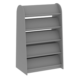 Стеллаж под книги №9 островной, низкий., Темно-Серый