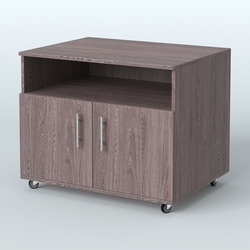 Тумба для оргтехники Сканди, Ясень Анкор темный