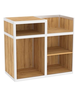 Прилавок под кассу из профиля №1 (открытый), Дуб Золотистый