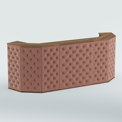 Ресепшен БАРОН №6 (карета золото), Орех + 03 Mika