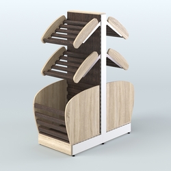 Островной низкий стеллаж для хлеба и выпечки Феникс №5, Дуб Сонома + Дуб Венге