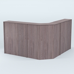 Ресепшен серии ПРАЙМ №5 угловой, Ясень Анкор темный