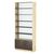 Стеллаж из ДСП с 5-ю полками 300x900 мм серии LEVEL-5 №12-1 (З/C - СТЕКЛО) Дуб Сонома + Дуб Венге
