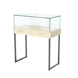 Прилавок ювелирный "Диаманд" №4-1000, ЛДСП крем вайс + МДФ ваниль