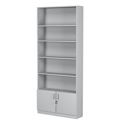 Стеллаж из ДСП с 4-мя полками 250x900 мм серии LEVEL-4 №11 (З/C - ДВП), Серый