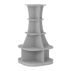 Островной низкий стеллаж ГАРАНТ №1, Серый