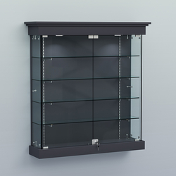 Витрина для музеев "Коллекция" настенная №2-4-РЕГ, Антрацит