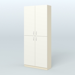 Аптечный широкий стеллаж под резину №1, Крем Вайс + Белый