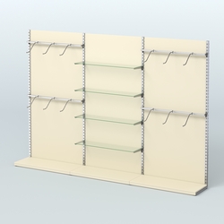 Система ЭЛЕГАНТ №4 пристенная с ДСП (3600 мм), Крем Вайс