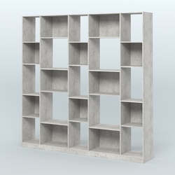 Стеллаж из ДСП серии ЛОФТ №17-1, Метрополитан Грей