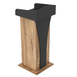 Кафедра для выступлений Конференс №1, Дуб Канзас коричневый + Черный