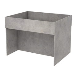 Корзина для распродаж из ДСП №11, Бетон Чикаго светло-серый F186 ST9