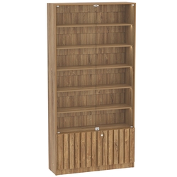 Витрина серии "Смок" №1, Дуб канзас коричневый Н1113 ST10