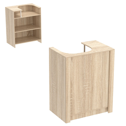 Прилавок из ДСП Модерн №1 под кассу отдельностоящий, Дуб сонома