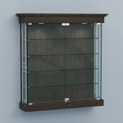 Витрина для музеев "Коллекция" настенная №2-4А-РЕГ, Дуб Венге