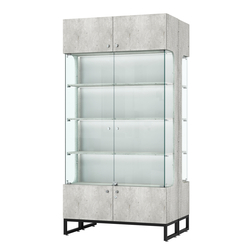 Витрина Монти №5-П двусторонняя, Метрополитан Грей