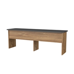 Скамейка для раздевалок №1-3, Дуб Канзас Коричнерый + черный