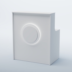 Ресепшен прямоугольный КРУГ №1, Белый