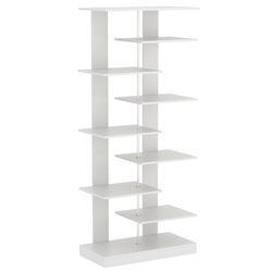 Стеллаж серии КУБ с малыми ступенчатыми полками №6, Серый