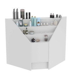 Прилавок-горка угловой №1Б четырехъ- ярусный (внутренний угол), Серый