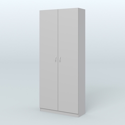 Аптечный шкаф одежды персонала для двух человек №2, Серый