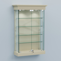 Витрина для музеев "Коллекция" настенная №1-4А-РЕГ, Крем Вайс