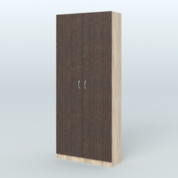 Аптечный шкаф одежды персонала для двух человек №2, Дуб Сонома + Дуб Венге