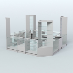 Торговый Островок "Эконом" №15 (12, 9 кв.м), Серый