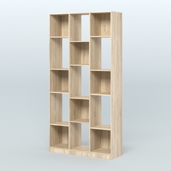 Стеллаж из ДСП серии ЛОФТ №10-1, Дуб Сонома