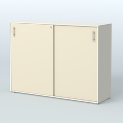 Тумба с раздвижными фасадами Тиана, Белый + Крем Вайс