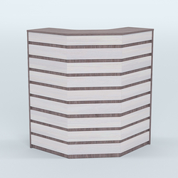 Ресепшен серии ПРАЙМ №3А угловой, Ясень Анкор темный + Ясень Анкор светлый