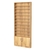 Стеллаж из ДСП с 10-ю полками 100x900 мм серии LEVEL-10 №8 (З/C - ДВП) Дуб Золотистый