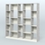 Стеллаж из ДСП серии ЛОФТ №17-1 Метрополитан Грей + Белый