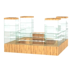 Павильон ИСТРА островной №3а (11, 35 кв.м), Дуб Золотистый