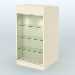 Ресепшен-Лайт №7 (600 мм) (Фасадная стенка - ЛДСП), Крем Вайс