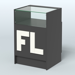 Прилавок "Фаберлинк" №2-600, Черный + Белый