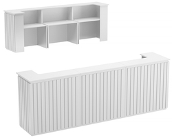 Стойка ресепшен ГРАУНД №3Г, Серый